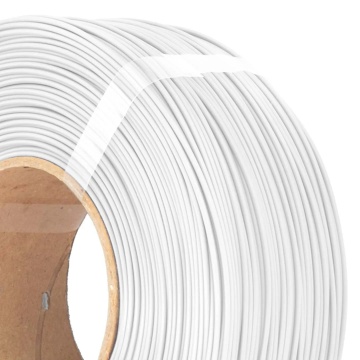 Detaliu rola de filament 1.75 mm AzureFilm ReFill PLA Matte HS White (alb) 1kg - Filamente3D.ro