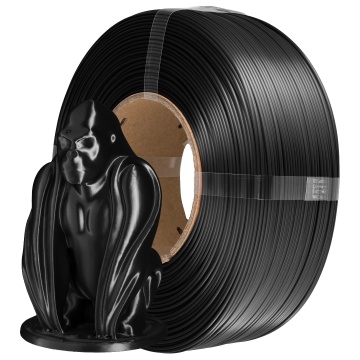 Filament 1.75 mm AzureFilm ReFill PLA Silk Black (negru) 1kg