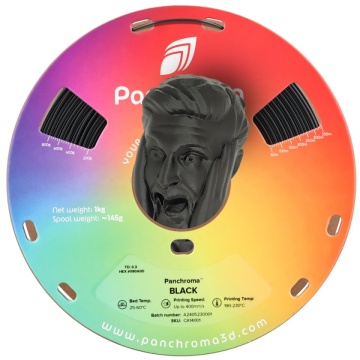 Rola si cap statueta om printata din filament 1.75 mm Polymaker Panchroma CoPE Black 1kg - Filamente3D.ro