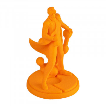 Statueta Polyman printata din filament Polymaker PolyLite LW-PLA Bright Orange 800g - Filamente3D.ro