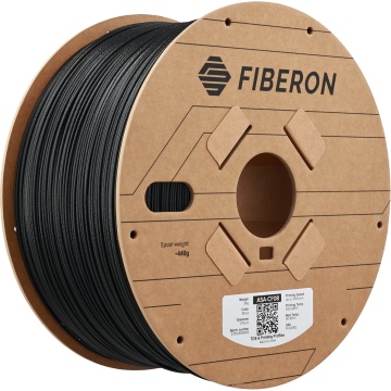 Rola amplasata vertical  filament Polymaker Fiberon ASA-CF08 Black 3kg - Filamente3D.ro