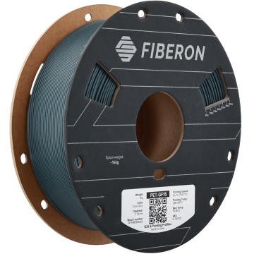 Vedere rola de filament Polymaker Fiberon PET-GF15 Dark Grey 1kg - Filamente3D.ro