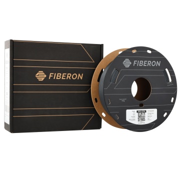 Ambalaj si rola de filament 1.75 mm Polymaker Fiberon PPS-CF10 Black (negru) 500g - Filamente3D.ro
