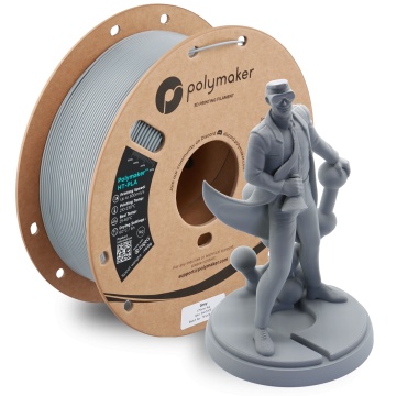 Rola si statueta Polyman printata din filament Polymaker HT-PLA Grey 1kg - Filamente3D.ro