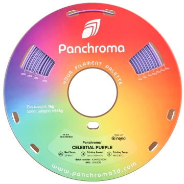 Vedere frontala filament Polymaker Panchroma Celestial Purple 1kg - Filamente3D.ro