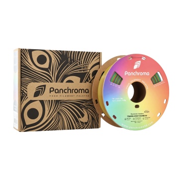 Rola si ambalaj  filament Polymaker Panchroma PLA Gradient Translucent Rainbow 1kg - Filamente3D.ro