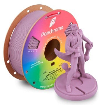 Statueta om de stiinta printat din rola de filament 1.75 mm Polymaker Panchroma PLA Matte Muted Mauve 1kg si rola