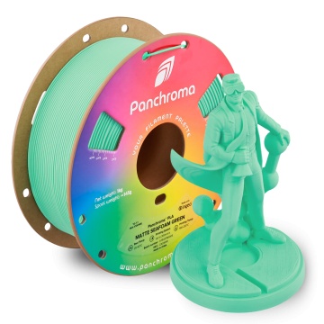 Statueta om de stiinta printat din filament 1.75 mm Polymaker Panchroma PLA Matte Seafoam Green 1kg si rola