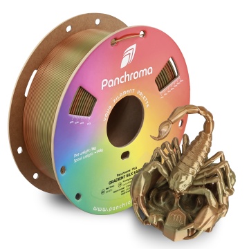 Rola si statueta scorpion printata din filament Polymaker Panchroma PLA Silk Gradient Earth 1kg - Filamente3D.ro