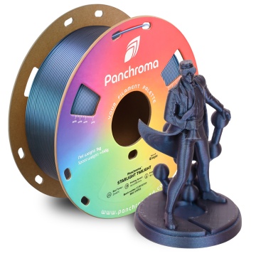Rola de filament 1.75mm si print Panchroma Starlight PLA Twilight cu efect holografic, ideală pentru imprimare 3D - Filamente3D.ro