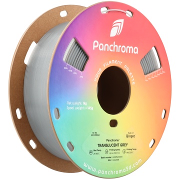 Rola vertical - filament Polymaker Panchroma PLA Translucent Grey 1kg - Filamente3D.ro