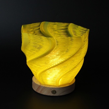 Vaza printata din filament Polymaker Panchroma PLA Translucent Yellow 1kg - Filamente3D.ro