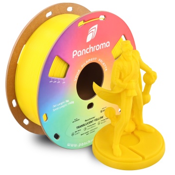 Rola si statueta Polyman printat din filament Polymaker Panchroma PLA Translucent Yellow 1kg - Filamente3D.ro