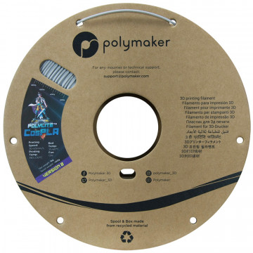 Vedere frontala rola de filament Polymaker PolyLite CosPLA versiunea B 1kg - Filamente3D.ro