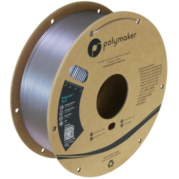 Rola de filament 1.75 mm Polymaker PolyLite PLA Starlight Mercury 1kg - Filamente3D.ro