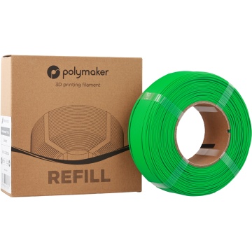 Filament 1.75 mm Polymaker Refill Panchroma PLA Green (verde) 1kg - ambalaj si rola - Filamente3D.ro