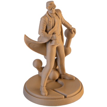 Statueta Polyman printata din filament 1.75 mm PolyTerra PLA Dual Foggy Orange (gri-portocaliu) 1kg - Filamente3D.ro