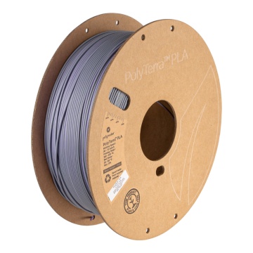 Rola de filament 1.75 mm PolyTerra PLA Dual Foggy Purple (Grey-Purple) 1kg - Filamente3D.ro