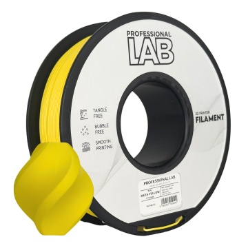 Rola si vaza printata din filament 1.75 mm Professional Lab PLA Meta Galben 1kg - cu logo