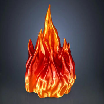 Foc printat din rezerva de filament Rosa3D Refill PLA Magic Silk Fire 1kg - Filamente3D.ro