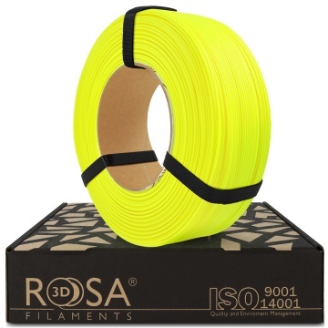 Filament 1.75 mm Rosa 3D ReFill PLA Starter Neon Yellow (galben) 1kg