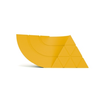 Mostra printata din filament 1.75 mm SmartFil PLA Traffic Yellow (galben) - RAL 1023 - 1kg - Filamente3D.ro