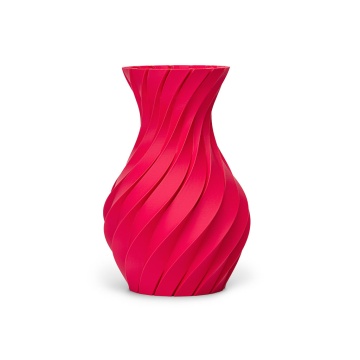 Vaza printata din filament Fiberlogy Matte PLA Red 850g - Filamente3D.ro