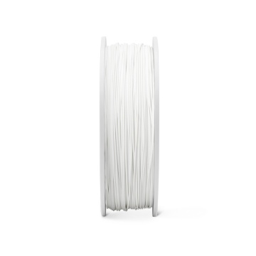 Lateral rola de filament Fiberlogy Matte PLA White 850g - Filamente3D.ro