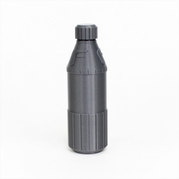 Sticla printata 3D din filament 1.75mm FormFutura ReForm rPET Silver (argintiu) 1kg - Filamente3D.ro
