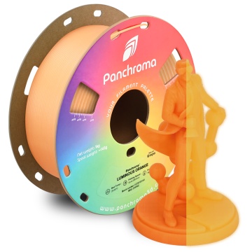 Rola filament 3D si print Panchroma Luminous Orange – portocaliu fosforescent, straluceste in intuneric - ideal pentru imprimare precisa - Filamente3D.ro