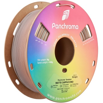 Rola verticala din filament Polymaker Panchroma PLA Matte Gradient Cappuccino 1kg - Filamente3D.ro