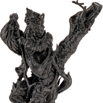Detaliu statueta printata din filament Polymaker Panchroma Satin Black 1kg - Filamente3D.ro