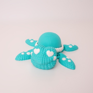 Broasca testoasa pe masa - printata din filament Polymaker Panchroma Satin Polymaker Teal 1kg - Filamente3D.ro