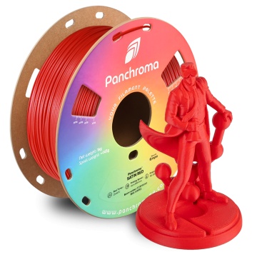 Rola si statueta Polyman printat din filament Polymaker Panchroma Satin Red 1kg - Filamente3D.ro