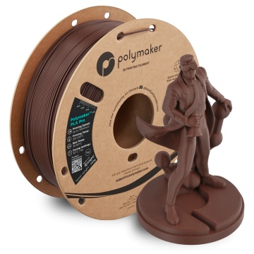 Rola si statueta printata din filament 1.75mm Polymaker PLA Pro - High Speed Tough PLA Brown (maro) 1kg