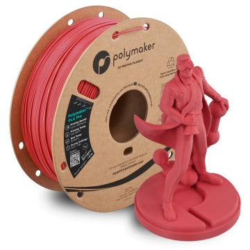 Rola si statueta printata din filament 1.75mm Polymaker PLA Pro - High Speed Tough PLA Light Red (rosu) 1kg
