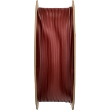 Lateral rola de filament 1.75mm Polymaker PLA Pro - High Speed Tough PLA Metallic Dark Red (rosu) 1kg