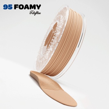 Rola Recreus si talpa pantofi printat din filament 1.75mm Recreus FilaFlex 95A Foamy Nude - 95A ... 70A - 750g - Filamente3D.ro