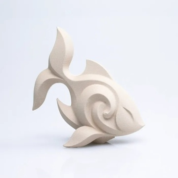 Peste printat din filament ColorFabb Vibers PLA White 750g - Filamente3D.ro