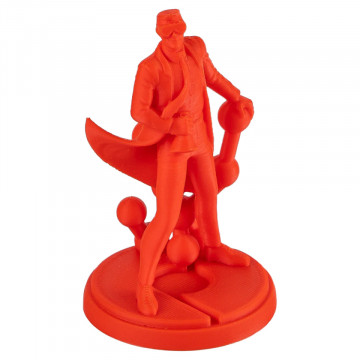 Statueta Polyman printata 3D din filament Polymaker PolyLite ABS Red (rosu)1kg - Filamente3D.ro
