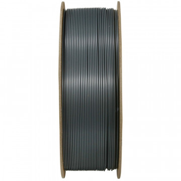 Vedere laterala rola filament Polymaker PolyLite ASA Dark Gray 1kg - Filamente3D.ro