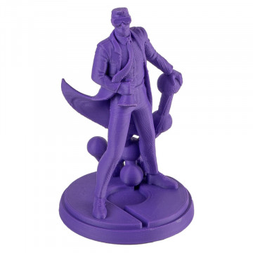 Statueta Polyman printata din filament Polymaker PolyLite ASA Purple 1kg - Filamente3D.ro