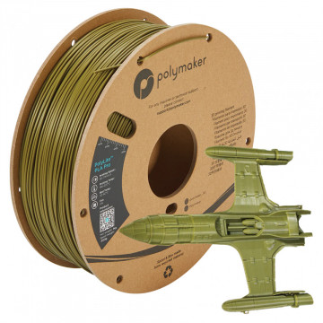 Avion de lupta printat 3D din filament Polymaker PolyLite PLA PRO Army Green (verde)1kg si rola - Filamente3D.ro