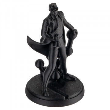 Statueta Polyman printata 3D din filament Polymaker PolyMax Tough PLA Black 750g - Filamente3D.ro