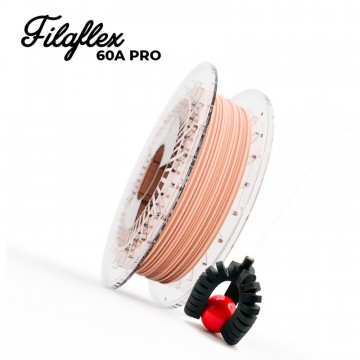 Filament Recreus FilaFlex 60A PRO Nude (bej) si piesa printata din acest filament - Filamente3D.ro
