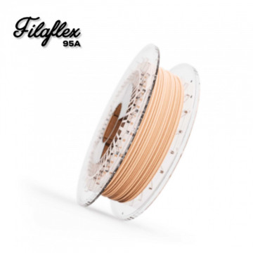 Filament Recreus FilaFlex Medium 95A Nude (maro) 500g si text - Filamente3D.ro