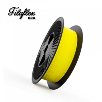 Filament Recreus FilaFlex Original 82A Yellow (galben) 3kg si text - Filamente3D.ro