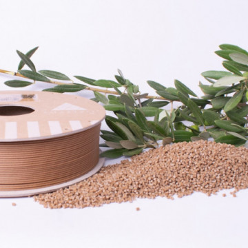 Peleti filament Sustainable SmartFil PLA OLIVE Natural (natural) 750g - Filamente3D.ro