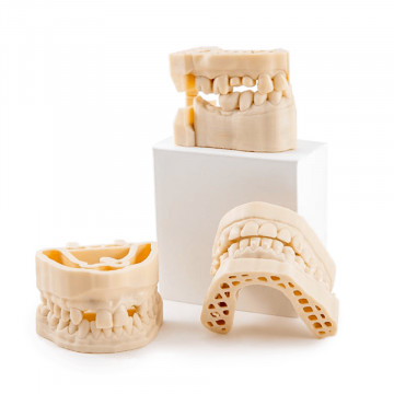 Mai multe mulaje dentare printate din rasina AmeraLabs DMD-31 Beige - A2 - Filamente3D.ro