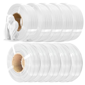 10 x Filament 1.75mm AzureFilm ReFill PETG Hyper Speed White 1kg